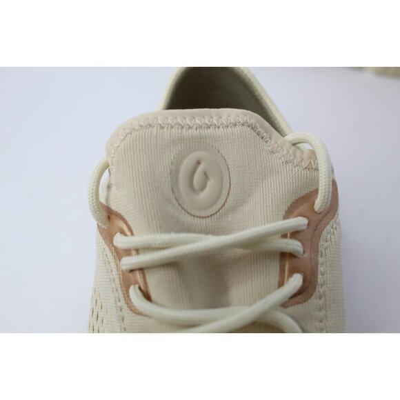 OluKai KAHOLO Slip On Shoes Womens Size 9.5 Beige Canvas Loafers Boat Shoes NWOB - Picture 8 of 12